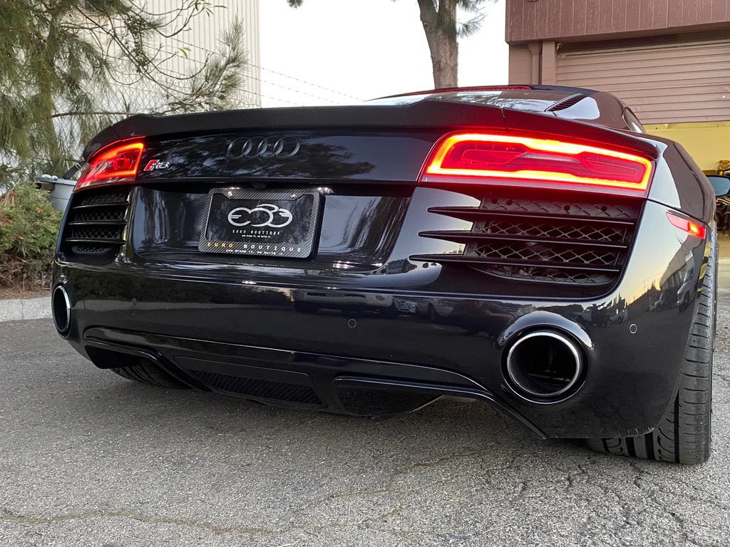Carbon Fibre Rear Trunk Spoiler Wings for Audi R8 GT V8 V10 Base Coupe 2-Door 2007-2016