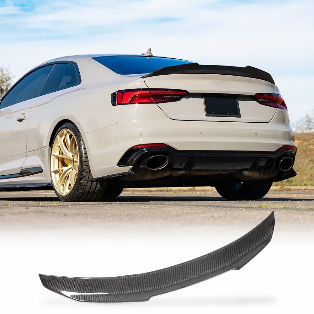 Carbon fiber Rear Spoiler Trunk wing 2016-2023 FRP honeycomb Forged