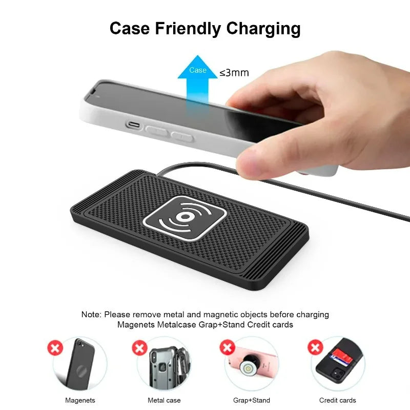15w Wireless Car Charger Charging Pad