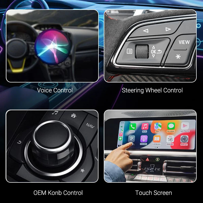 XUDA 2in1 AI Box Mini Adapter Wired to Wireless Carplay & Android