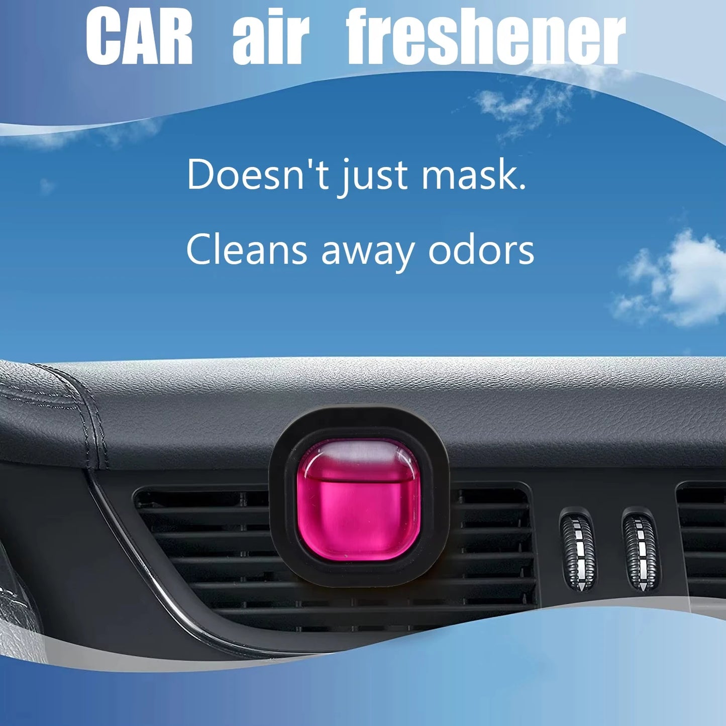 Long-Lasting Car Air Freshener Vent Clip Essential Oil Scented Odor Eliminator