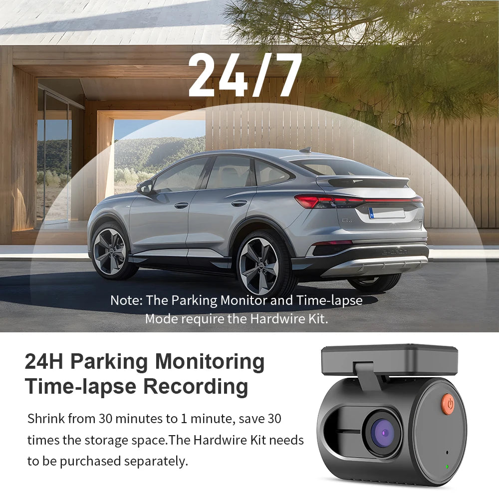 2K Dash Camera For Cars DVR KAWA Dash Cam MINI 3