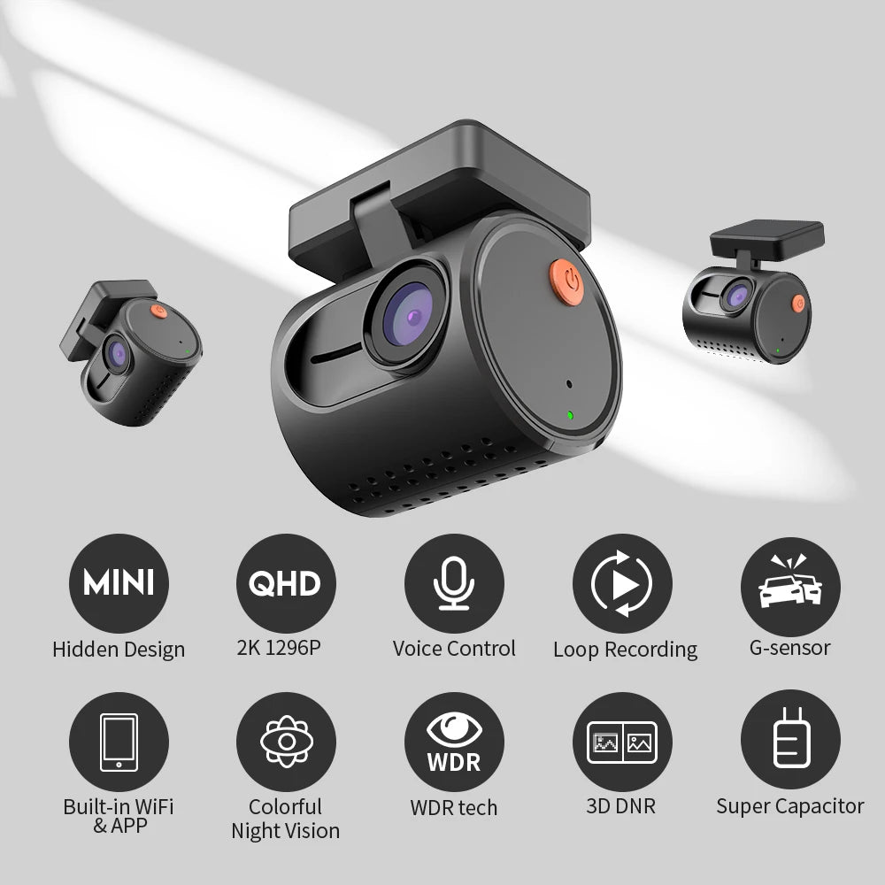 2K Dash Camera For Cars DVR KAWA Dash Cam MINI 3