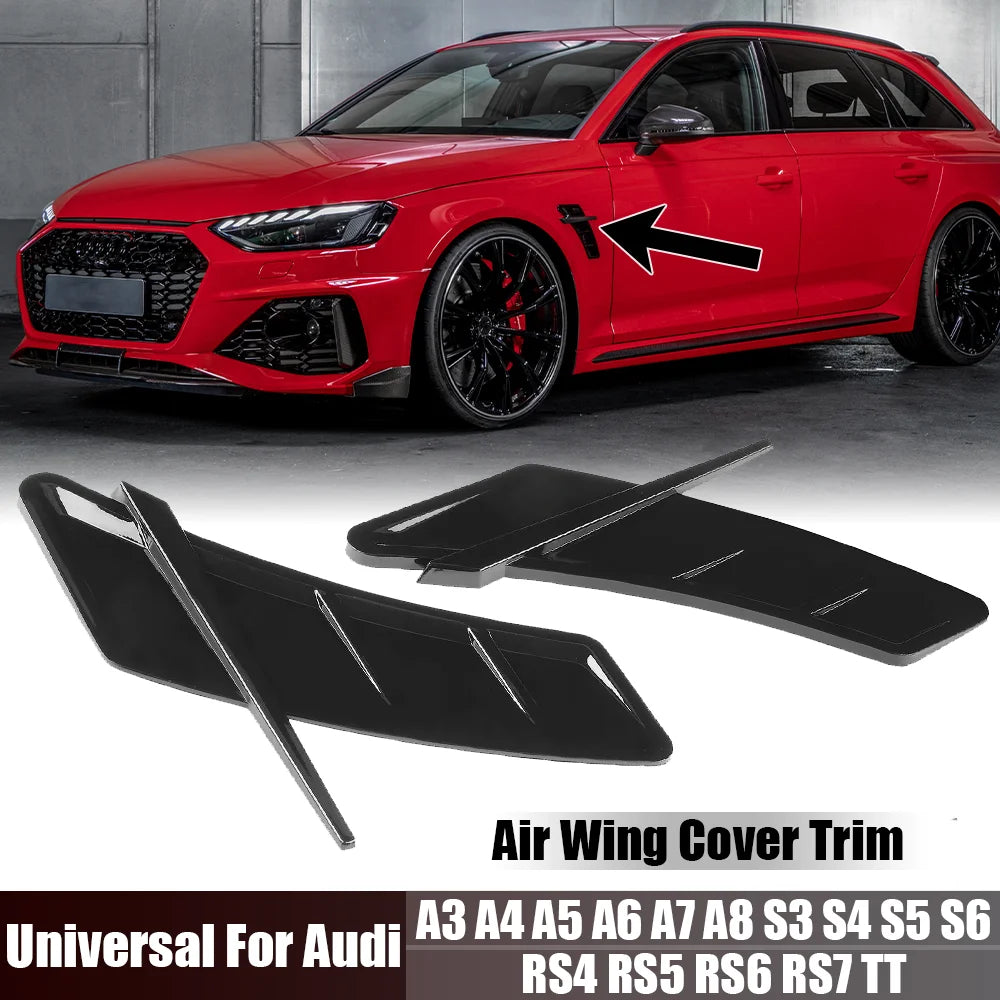 Car Fender Side Vents Air Wing Vent Trim Sticker Universal