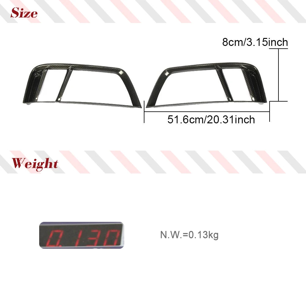EN 2 Rear Bumper Vent Fender Covers