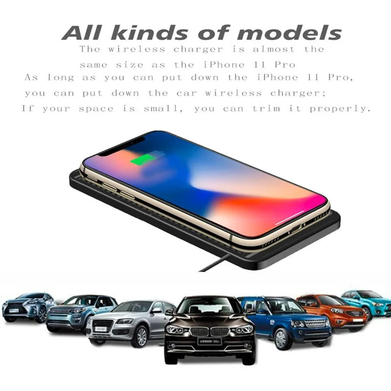 15w Wireless Car Charger Charging Pad