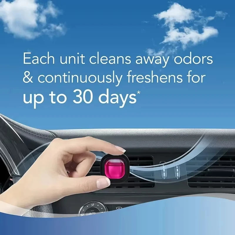 Long-Lasting Car Air Freshener Vent Clip Essential Oil Scented Odor Eliminator