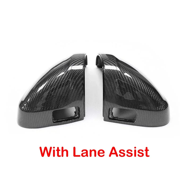 CF Car Rearview Side Mirror Cover Wing Cap Exterior Door Rear View Case Trim Auto