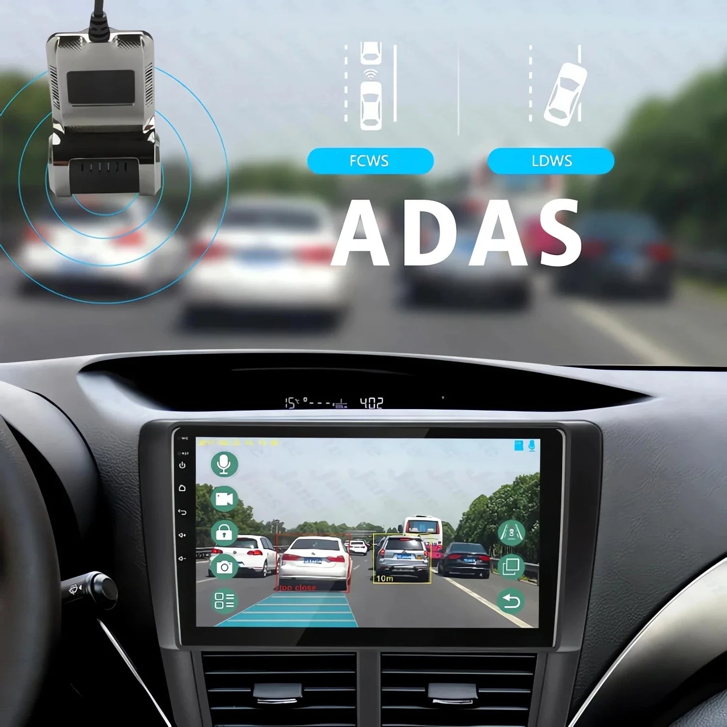 Car DVR ADAS LDWS Dash Cam