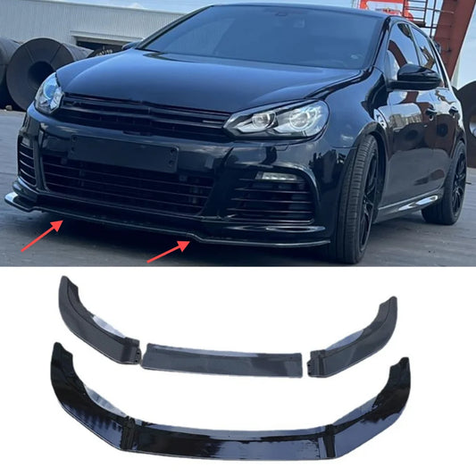 Front Bumper Spoiler Diverter Three Section Front Lip