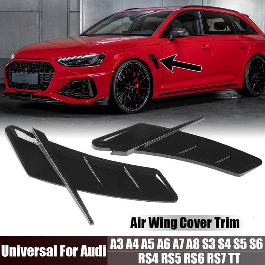 Car Fender Side Vents Air Wing Vent Trim Sticker Universal