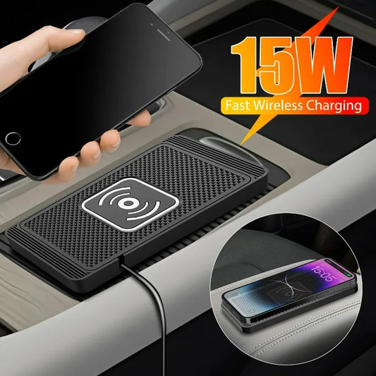 15w Wireless Car Charger Charging Pad